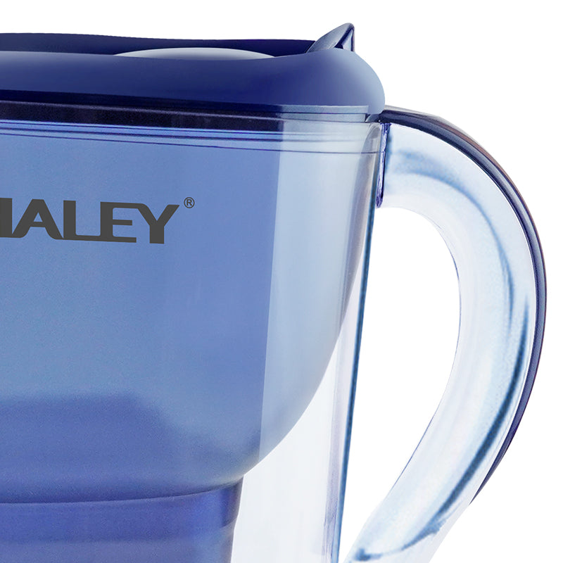 Cană filtrantă pentru apă HALEY, 3,5 L, filtru multistrat, indicator schimb filtru, albastru