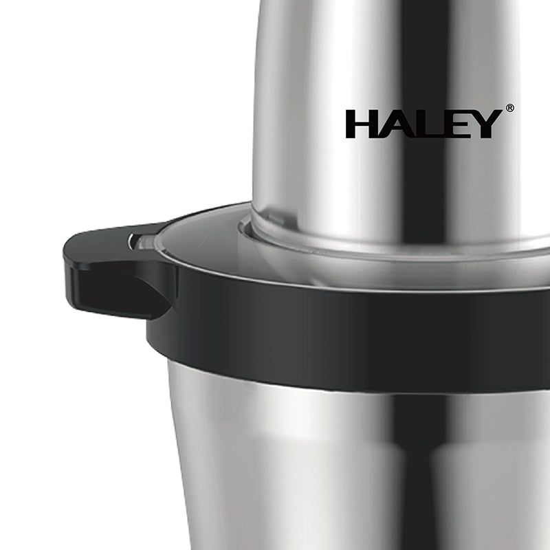 Tocător electric HALEY, 1200 W, recipient inox 6 L, 4 lame din oțel inoxidabil, 2 viteze