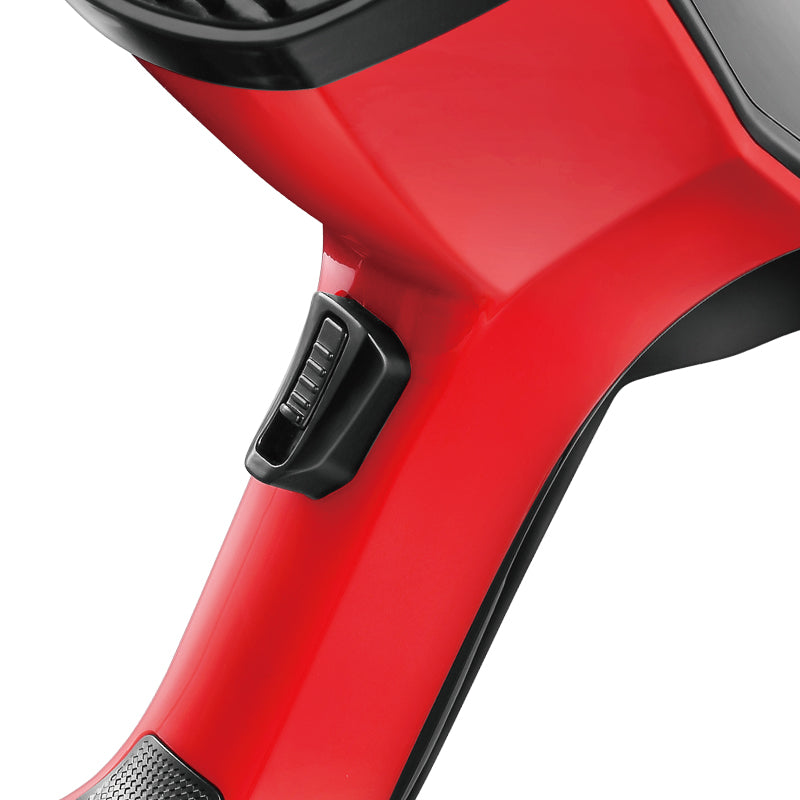 Fier de călcat cu abur HALEY, 1600 W, rezervor 370 ml, călcare verticală, roșu cu negru