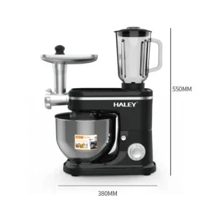 Blender de bucătărie HALEY HY-2406, 800 W, vas inox 8 L, 6 viteze, accesoriu tel, clasa A+