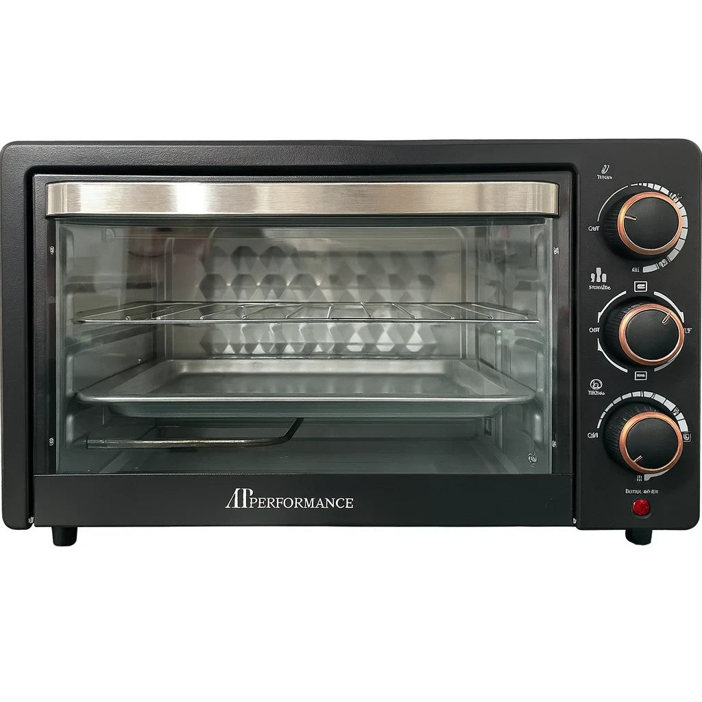 Cuptor electric multifuncțional AT Performance AT-025T, 25L, 1500W, 4 elemente de încălzire, rotisor, timer 60 min