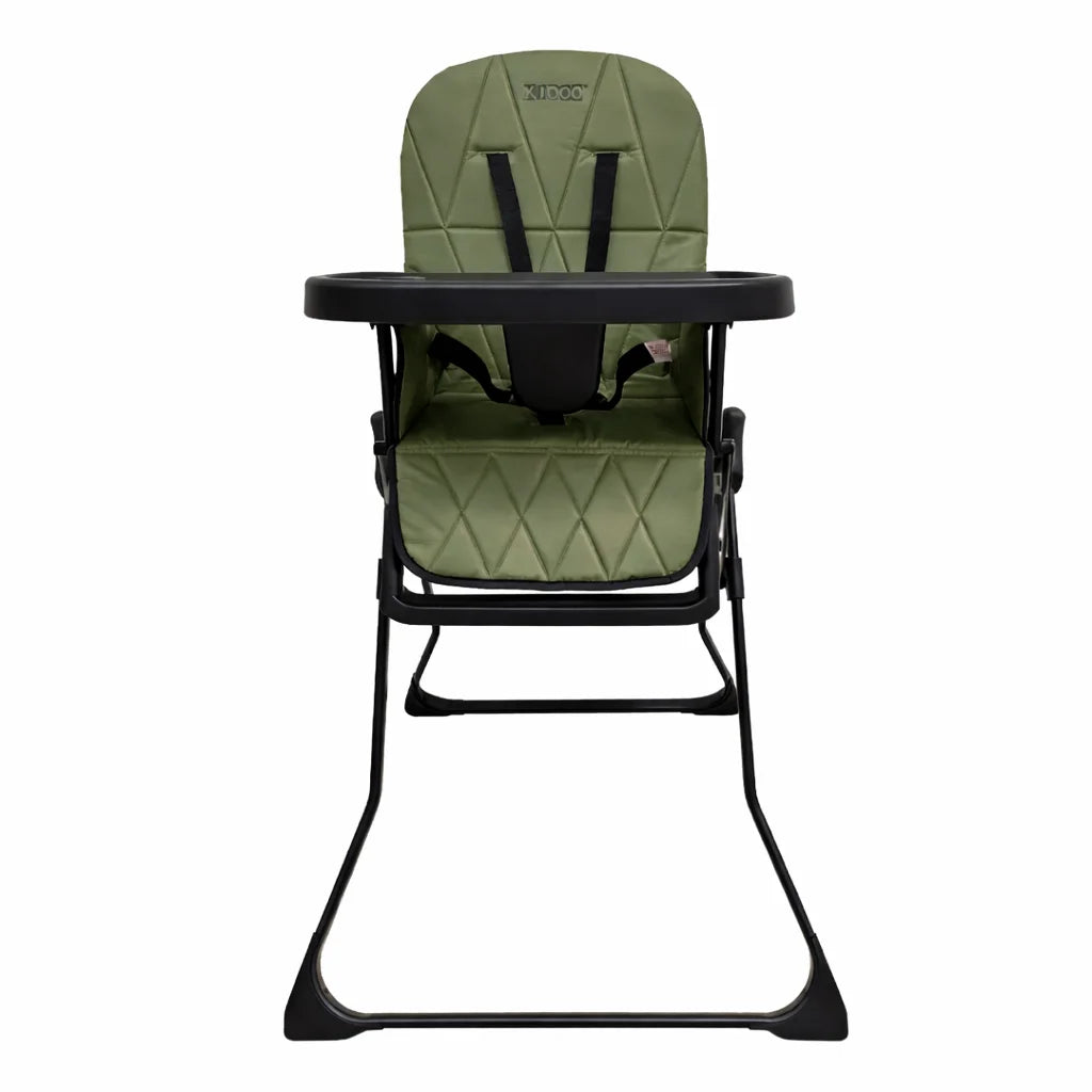 Scaun de masă pliabil pentru copii KIDOO HCY021, 6-36 luni, max 15 kg, structură metalică, cu tavă
