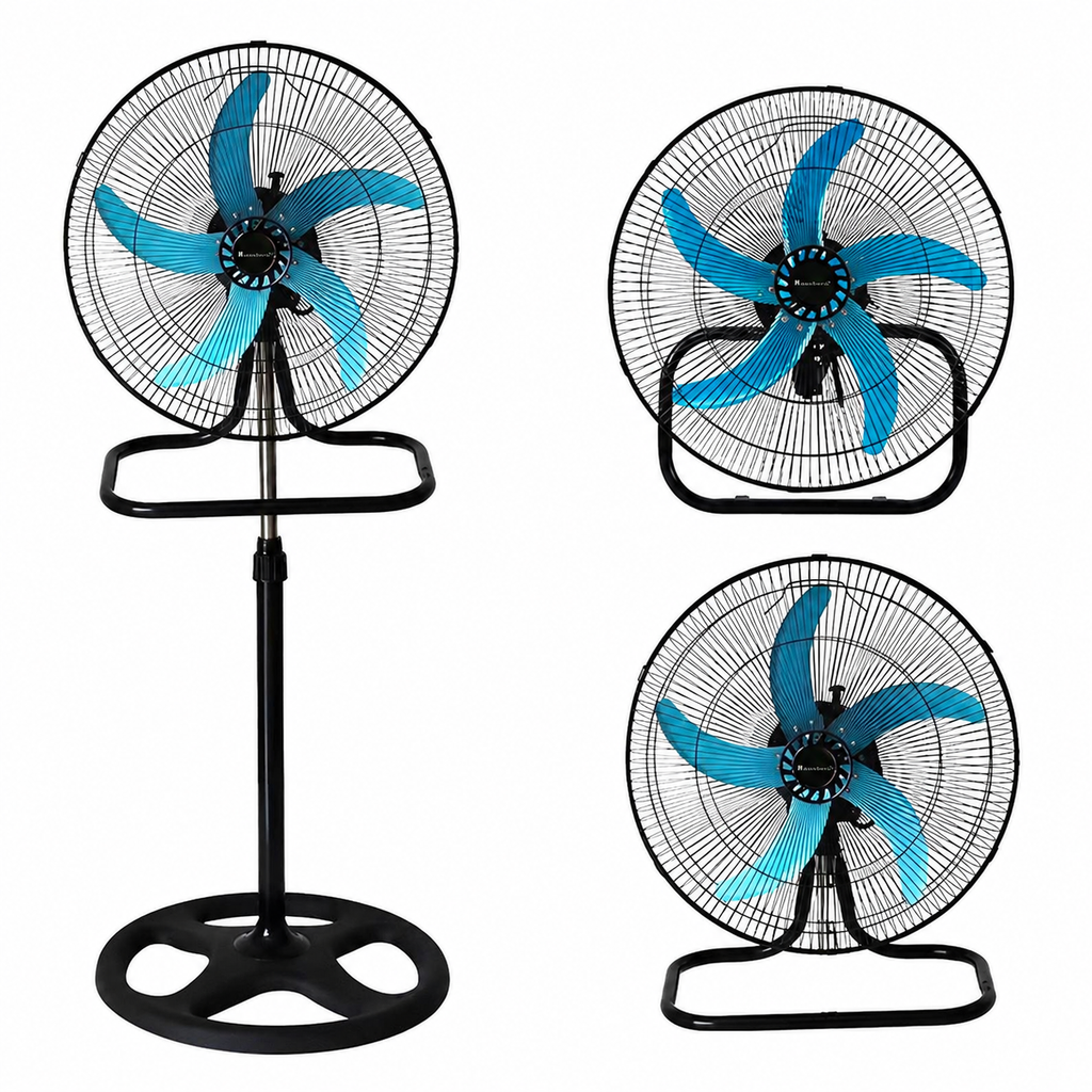 Ventilator 3 în 1 AT Performance AT-2055, 65 W, 18 inch, 3 viteze, oscilație, negru