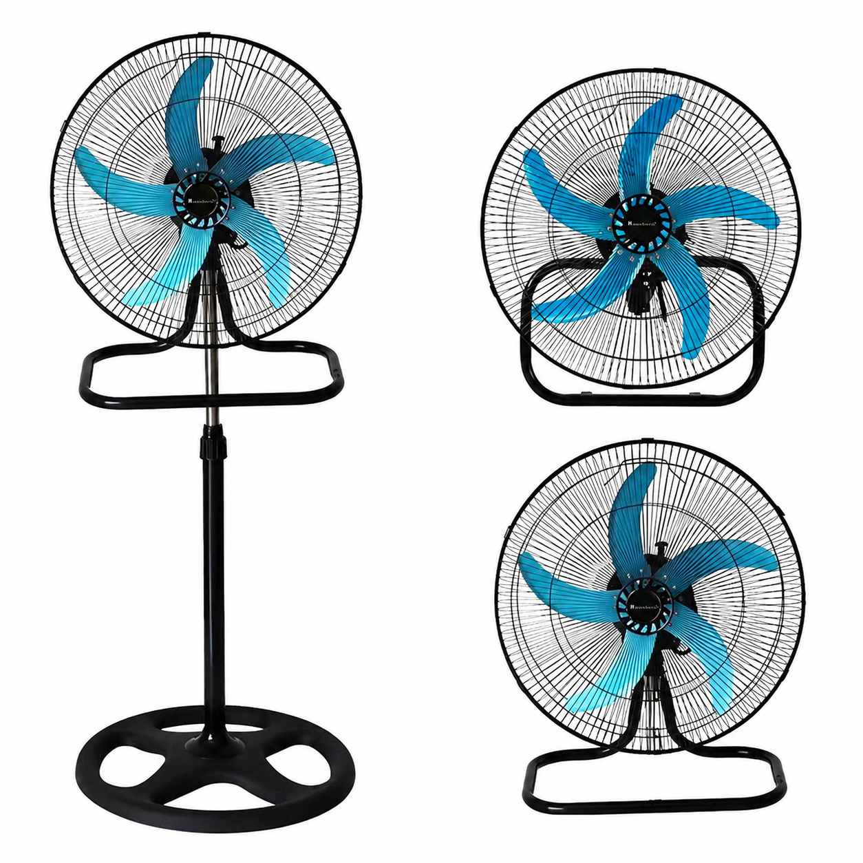 Ventilator 3 în 1 AT Performance AT-2055, 65 W, 18 inch, 3 viteze, oscilație, negru