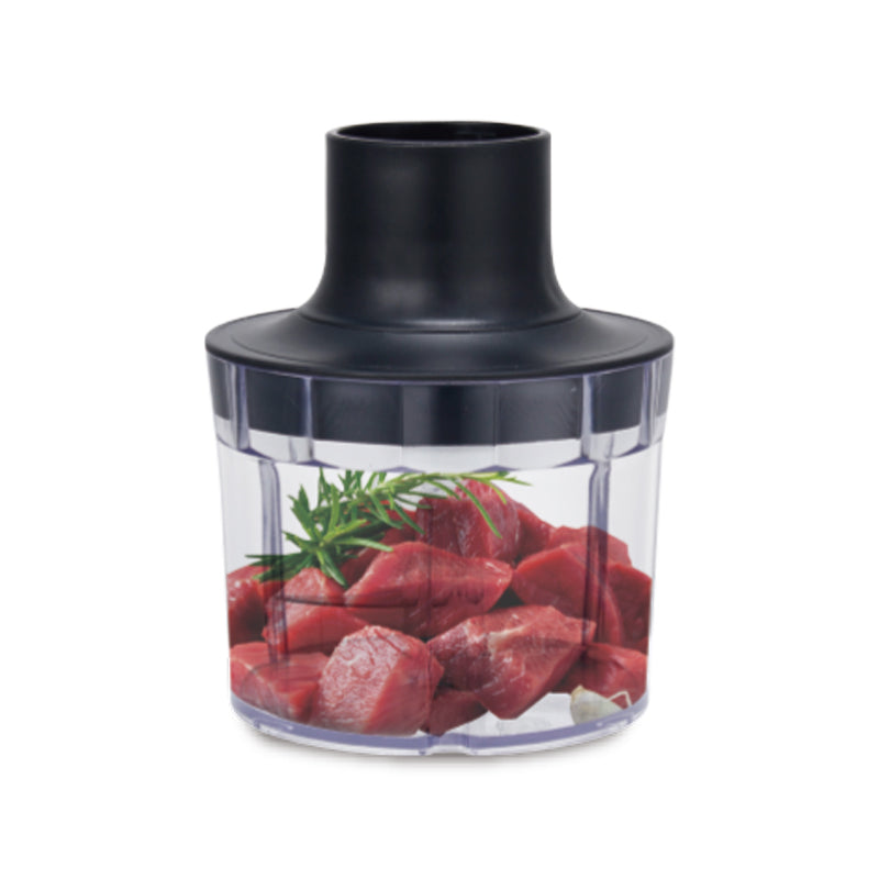 Blender de mână 4 în 1 HALEY, 1200 W, 2 viteze și turbo, picior inox, tocător, tel, pahar gradat