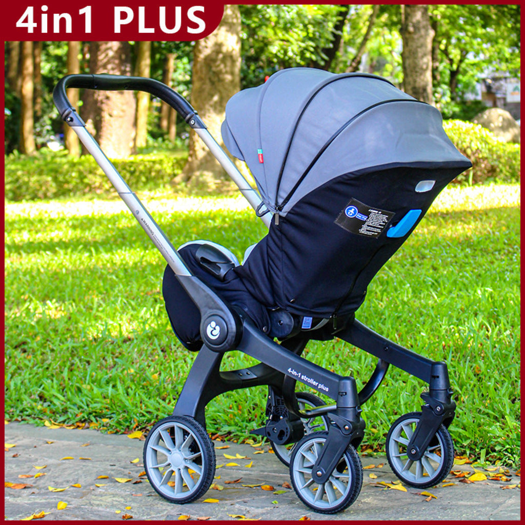 Cărucior 4 în 1 AT Performance stroller plus 2053, landou și scaun auto, 0-13 kg, greutate 9,8 kg