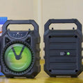 Boxă portabilă KOLAV, 6,5 inch, bluetooth, FM, TWS, woofer cu lumină, acumulator 800 mAh