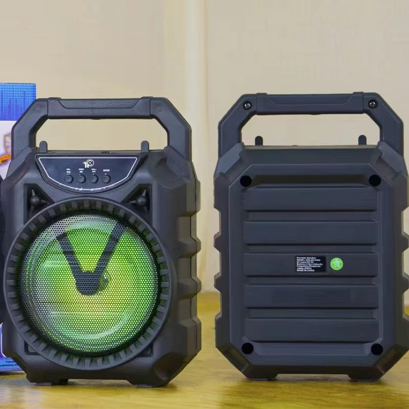 Boxă portabilă KOLAV, 6,5 inch, bluetooth, FM, TWS, woofer cu lumină, acumulator 800 mAh