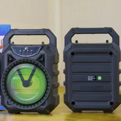 Boxă portabilă KOLAV, 6,5 inch, bluetooth, FM, TWS, woofer cu lumină, acumulator 800 mAh