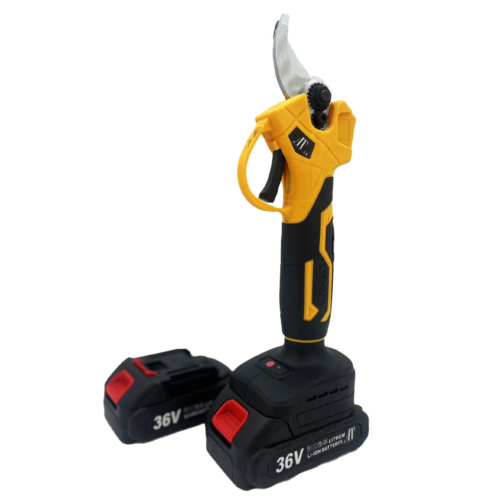 Foarfecă electrică de grădină AT Performance, 36 V, 800 W, tăiere 25 mm, motor fără perii, 2 acumulatori