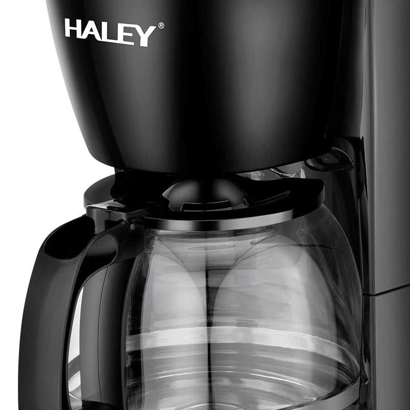 Cafetieră HALEY HY-2808, 800 W, 1.25 L, 12 cești, indicator nivel apă, sistem de siguranță