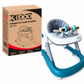 Premergător educațional 3 în 1 KIDOO, măsuță și antemergător, de la 6 luni, maxim 25 kg, alb/albastru