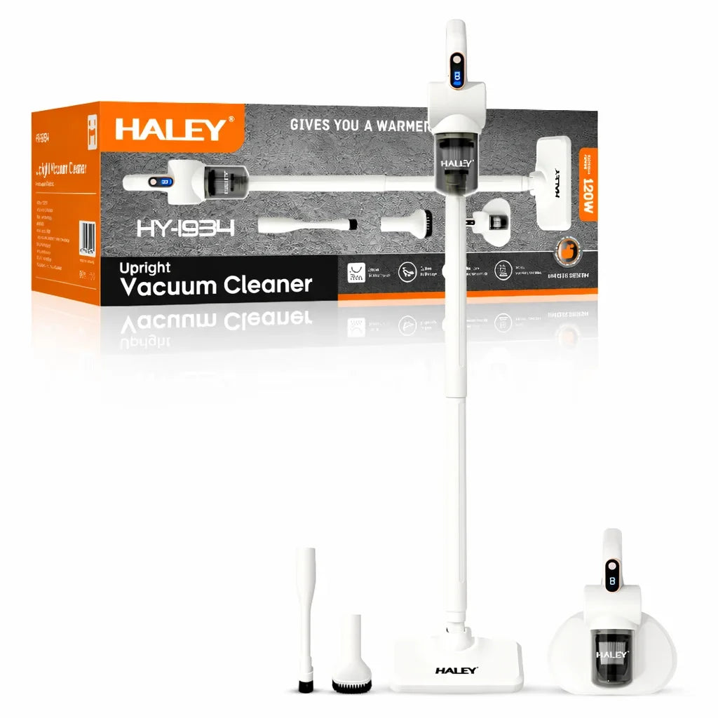 Aspirator vertical 2 în 1 HALEY HY-1934, 120 W, recipient 288 ml, filtru HEPA, 1,5 kg