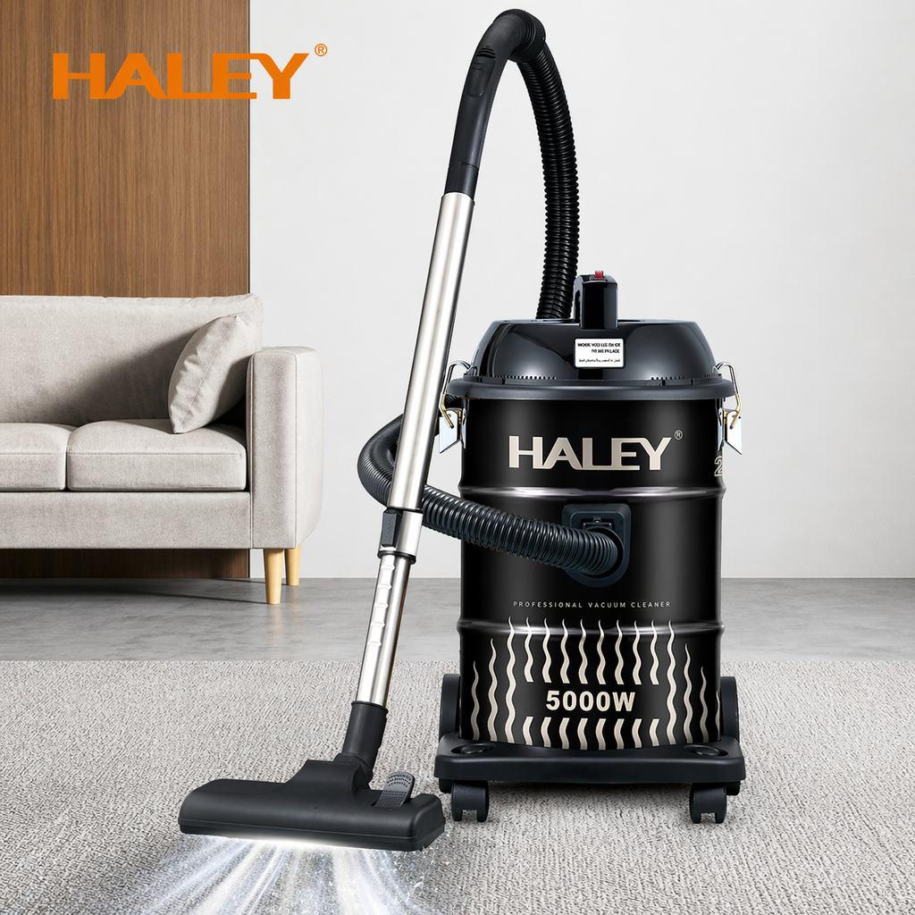 Aspirator profesional HALEY HY-9925 CD, 5000 W, rezervor 28 L, funcție suflare, 220-240 V