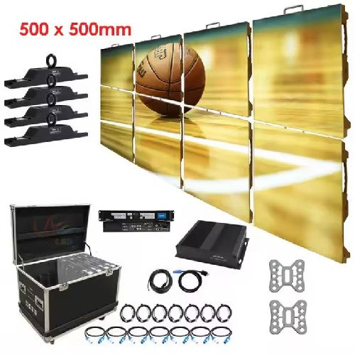 Panou ecran LED scenă AT Performance P3.9, 500x500 mm, SMD 1515, 4500 cd/m², IP65, aluminiu
