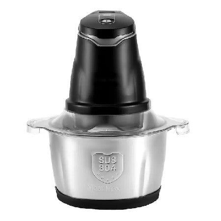 Tocător electric de alimente Tusy Store, 400 W, bol inox 2 L, 4 lame din oțel inoxidabil, negru