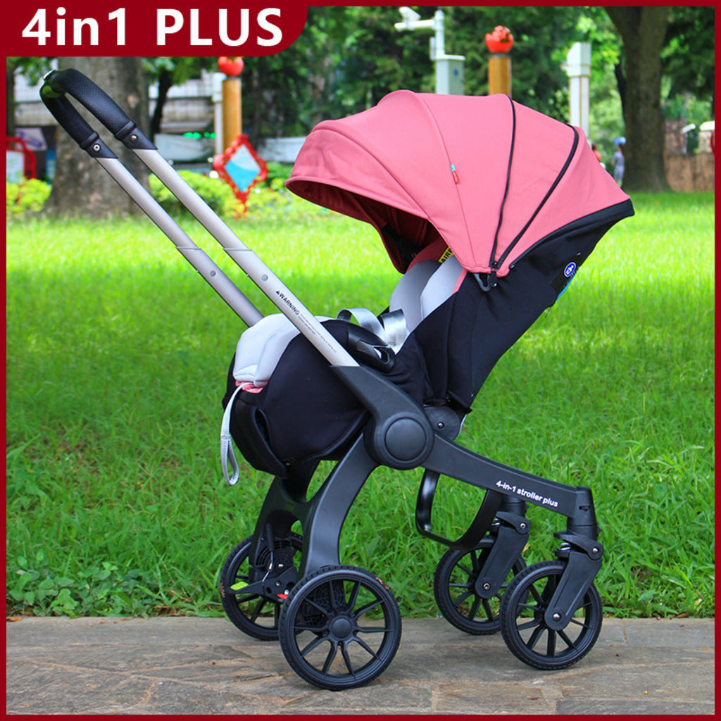 Cărucior 4 în 1 AT Performance stroller plus 2053, landou și scaun auto, 0-13 kg, greutate 9,8 kg