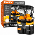 Storcător de citrice HALEY HY-2969, 650 W, 15.000 RPM, recipient 400 ml, tăietor integrat, negru