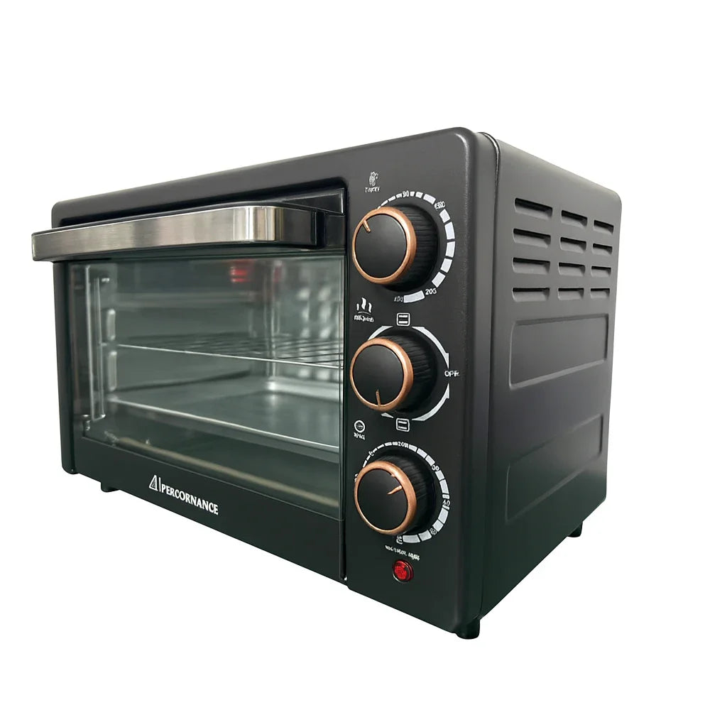 Cuptor electric multifuncțional AT Performance AT-025T, 25L, 1500W, 4 elemente de încălzire, rotisor, timer 60 min