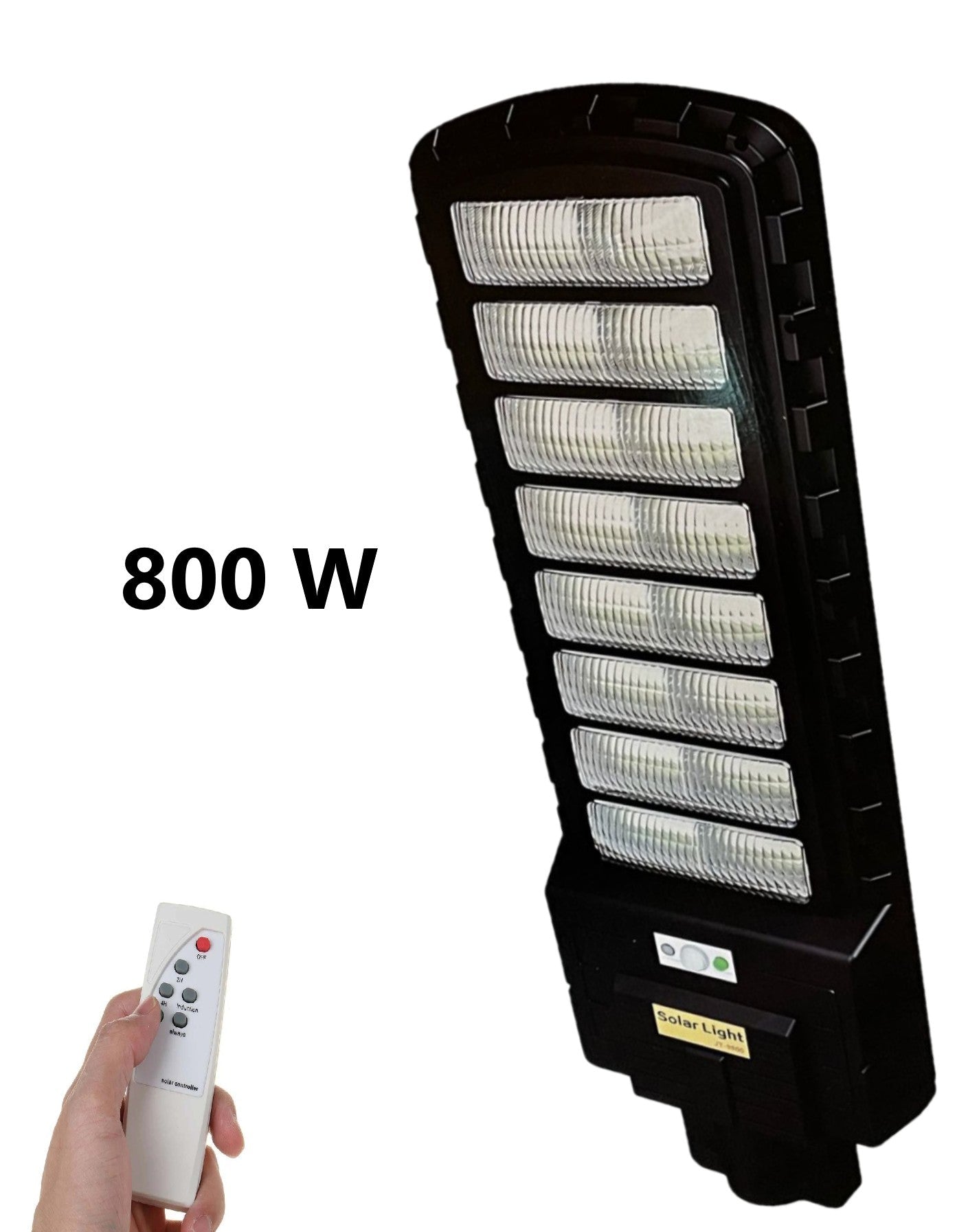 Lampă solară stradală LED AT Performance, 800 W, 1900 lm, telecomandă, autonomie 14 h, IP65