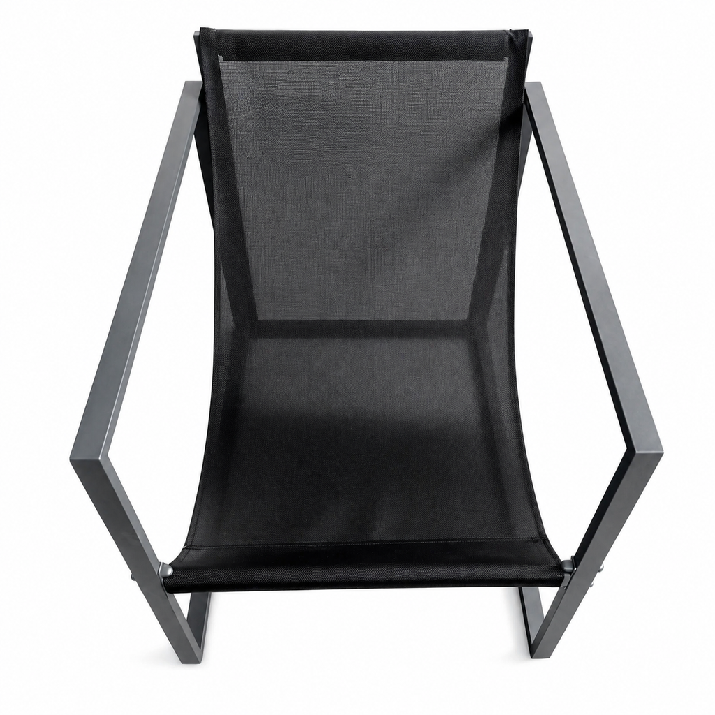 Set mobilier balcon și grădină AT Performance, 4 piese, canapea 2 locuri, 2 fotolii, măsuță cu blat sticlă securizată