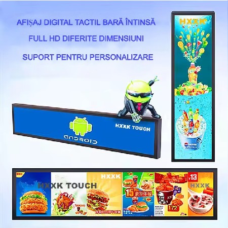 Reclamă luminoasă LED programabilă AT Performance P5, full color, 100 x 55 cm, Wi-Fi, USB, aluminiu