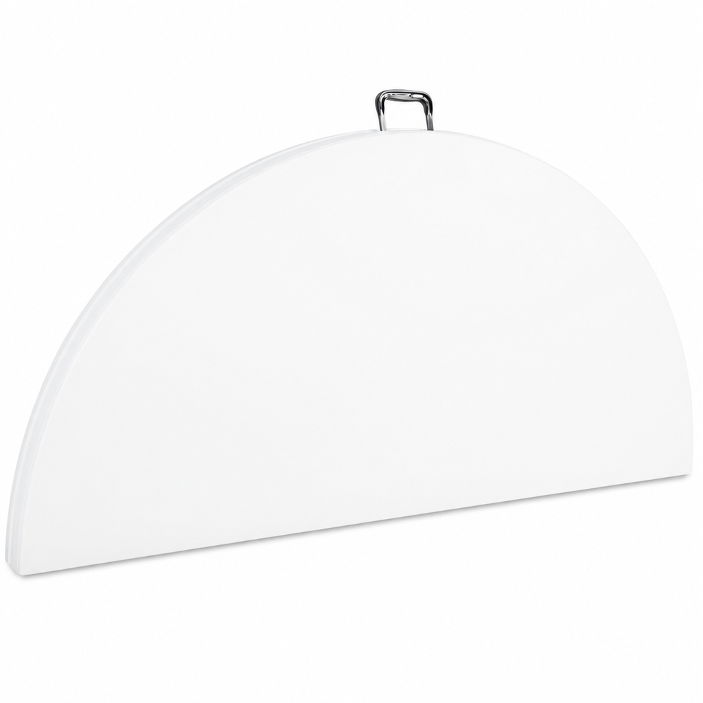Masă pliabilă rotundă AT Performance, 150 cm, blat HDPE, cadru din oțel, 400 kg, gri