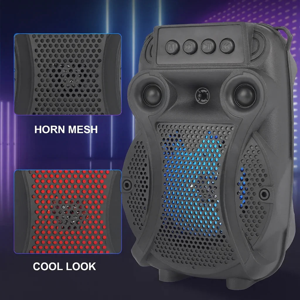 Boxă portabilă AT Performance ZQS-1429, difuzor 4 inch, 8 W, baterie 1200 mAh, LED, microfon