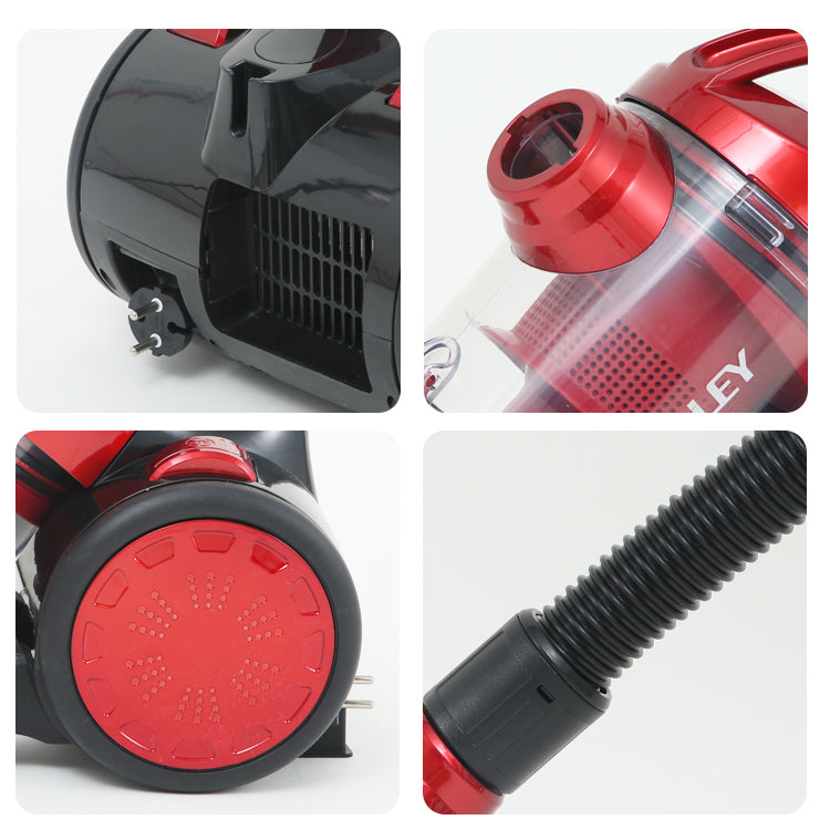 Aspirator fără sac HALEY HY-925, 2800 W, 20 kPa, recipient 2.2 L, roșu