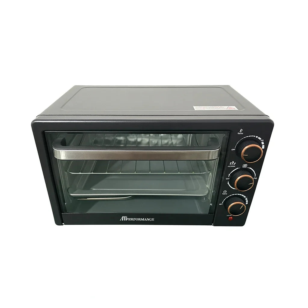 Cuptor electric multifuncțional AT Performance AT-025T, 25L, 1500W, 4 elemente de încălzire, rotisor, timer 60 min