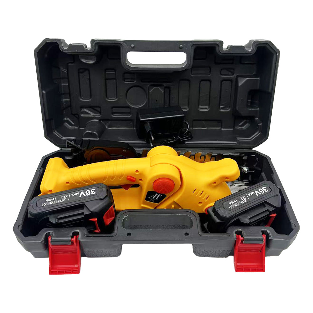 Foarfecă electrică pentru gard viu – Putere și Precizie într-un Design Compact, AT PERFORMANCE®, cu 2 acumulatori 36V