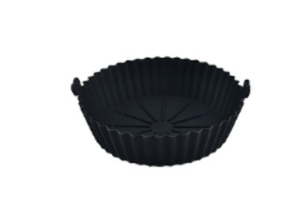 Tavă din silicon pentru air fryer AT Performance, diametru 18,3 cm, gri