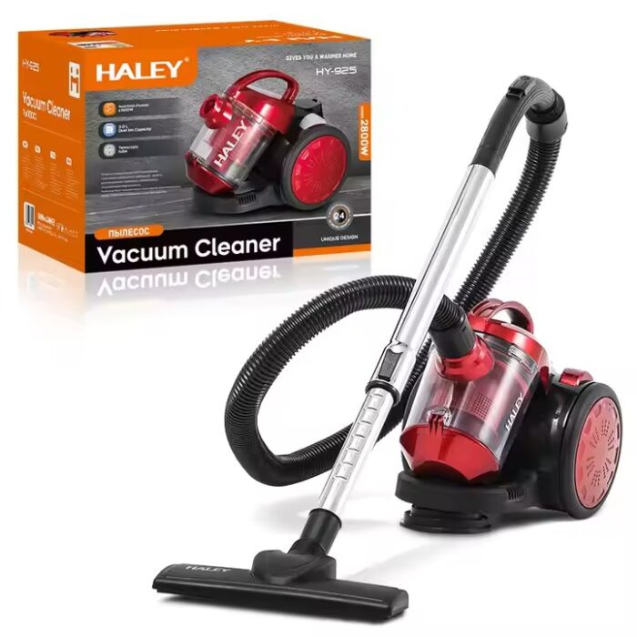 Aspirator fără sac HALEY HY-925, 2800 W, 20 kPa, recipient 2.2 L, roșu
