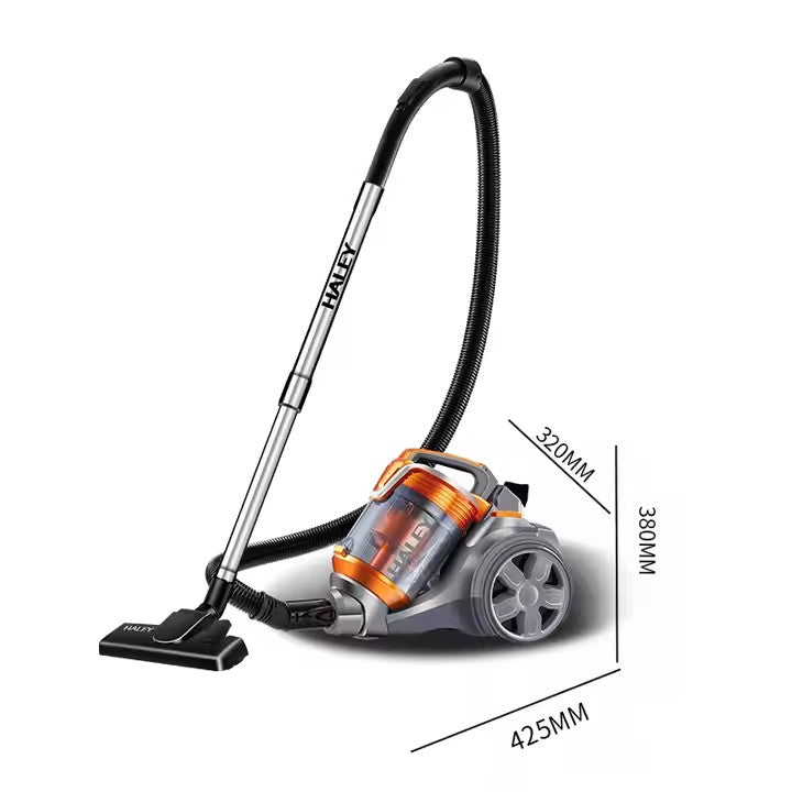Aspirator cu sac HALEY HY-9905, 3000 W, 4 L, peste 200 AW, portocaliu/gri