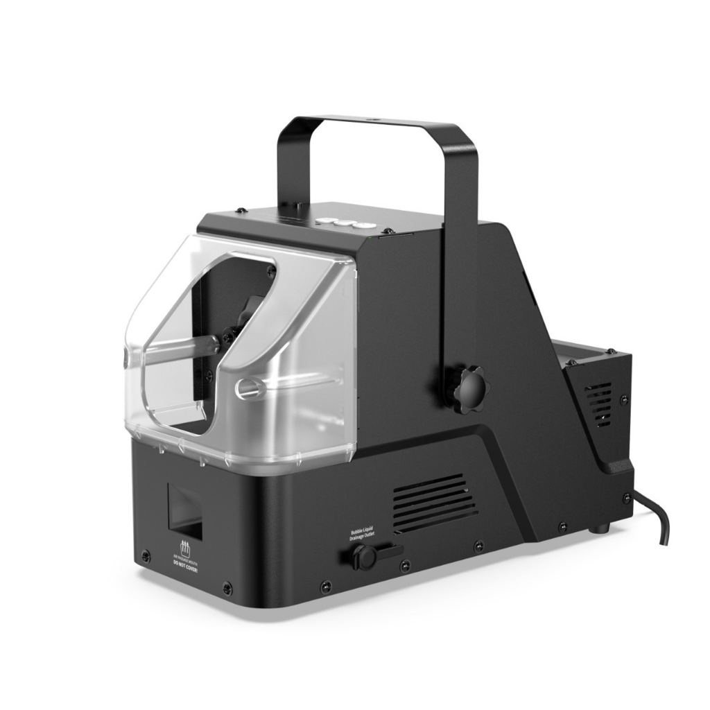 Mașină de fum și baloane 3 în 1 AT Performance, 450 W, rezervor 300 ml, telecomandă wireless 10 m, carcasă metal