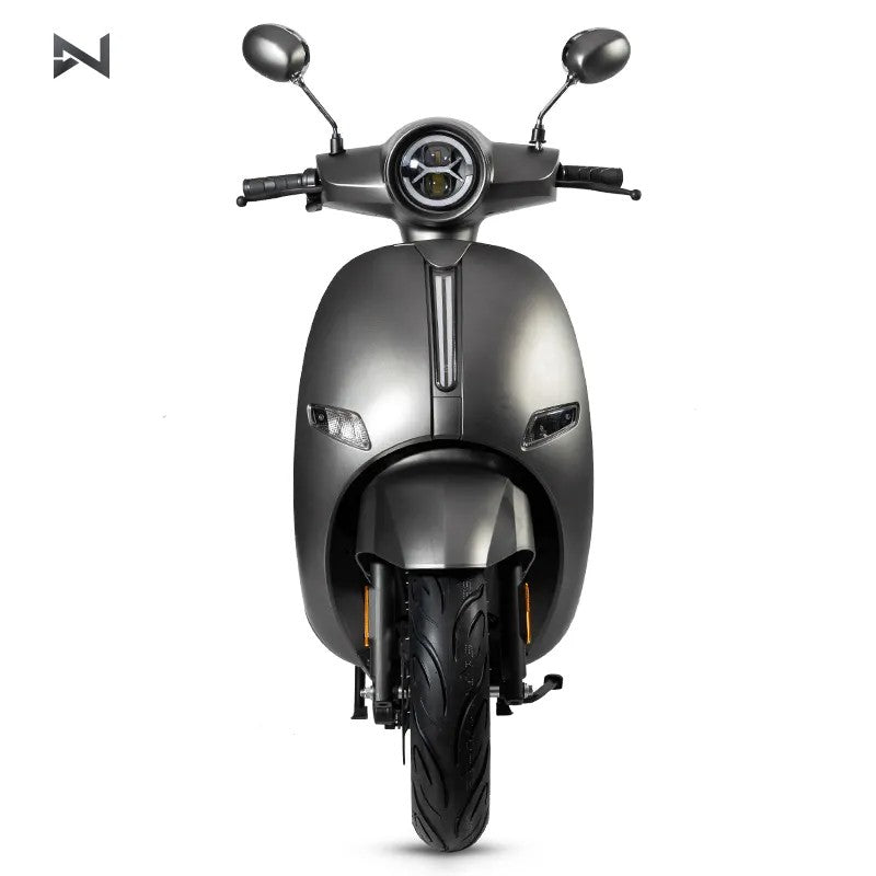 Scuter electric N-MOTO LX06, motor Bosch 2300 W, baterie 60V 32Ah, autonomie 60 km, frâne CBS, gri