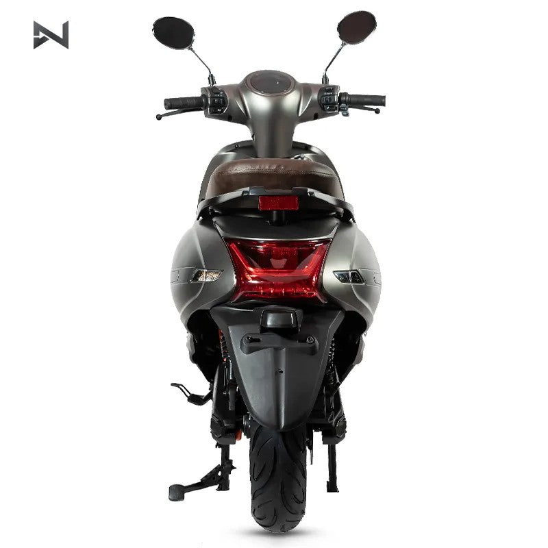 Scuter electric N-MOTO LX06, motor Bosch 2300 W, baterie 60V 32Ah, autonomie 60 km, frâne CBS, gri