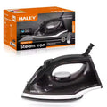 Fier de călcat de mână HALEY HY-2032, 1400 W, abur sub presiune, talpă ceramică, negru