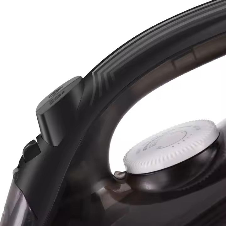 Fier de călcat de mână HALEY HY-2032, 1400 W, abur sub presiune, talpă ceramică, negru