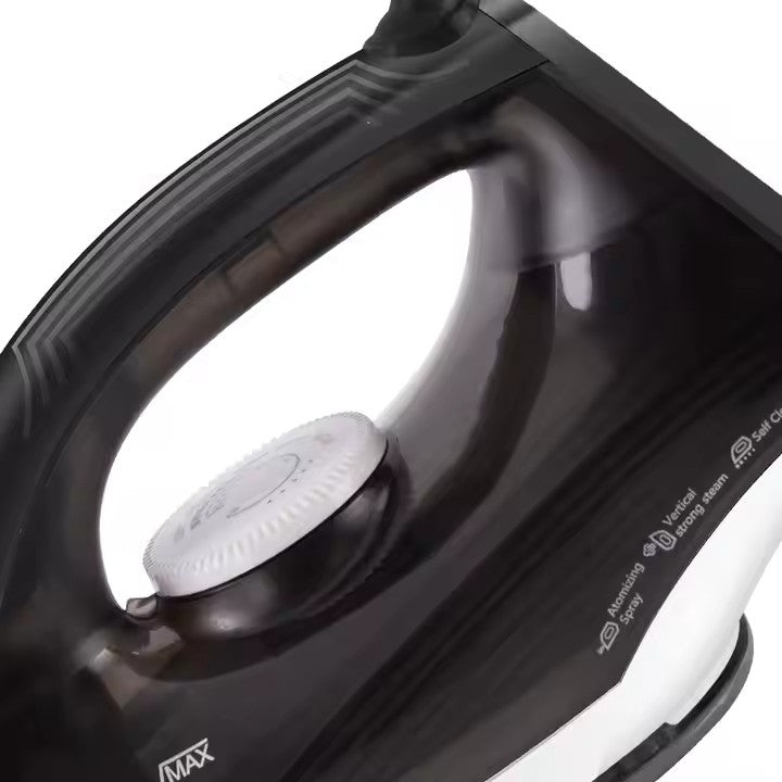 Fier de Călcat Electric de Mână, HALEY, 1400W, sub Presiune, cu Abur, Negru