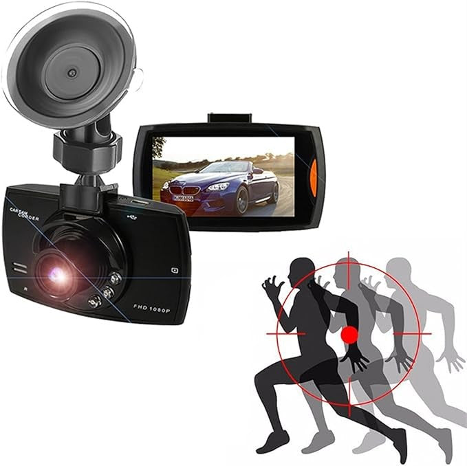 Cameră auto DVR AT Performance G30, Full HD 1080P, viziune nocturnă 6 LED-uri IR, carcasă metal, negru