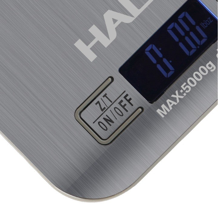 Cântar de bucătărie digital HALEY HY-5016, 5 kg, oțel inoxidabil, tavă de cântărire inclusă