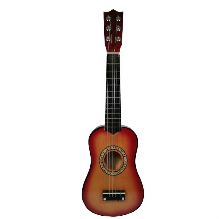 Chitară pentru copii AT Performance, clasică din lemn, 53 x 18 cm, 6 corzi din nailon