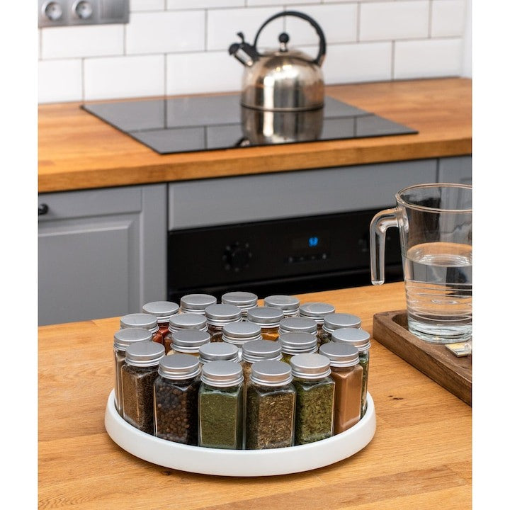 Sticluțe condimente AT Performance, set 24 bucăți, 110 ml, sticlă, capac aluminiu, 96 etichete