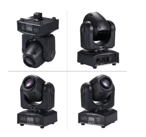 Proiector moving head AT Performance, LED 30 W, 7 gobouri, 7 culori, DMX, pan 540°, negru
