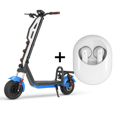 Pachet trotinetă electrică off-road AT Performance, 1000 W, 35 km/h, autonomie 45 km, căști KLGO bluetooth