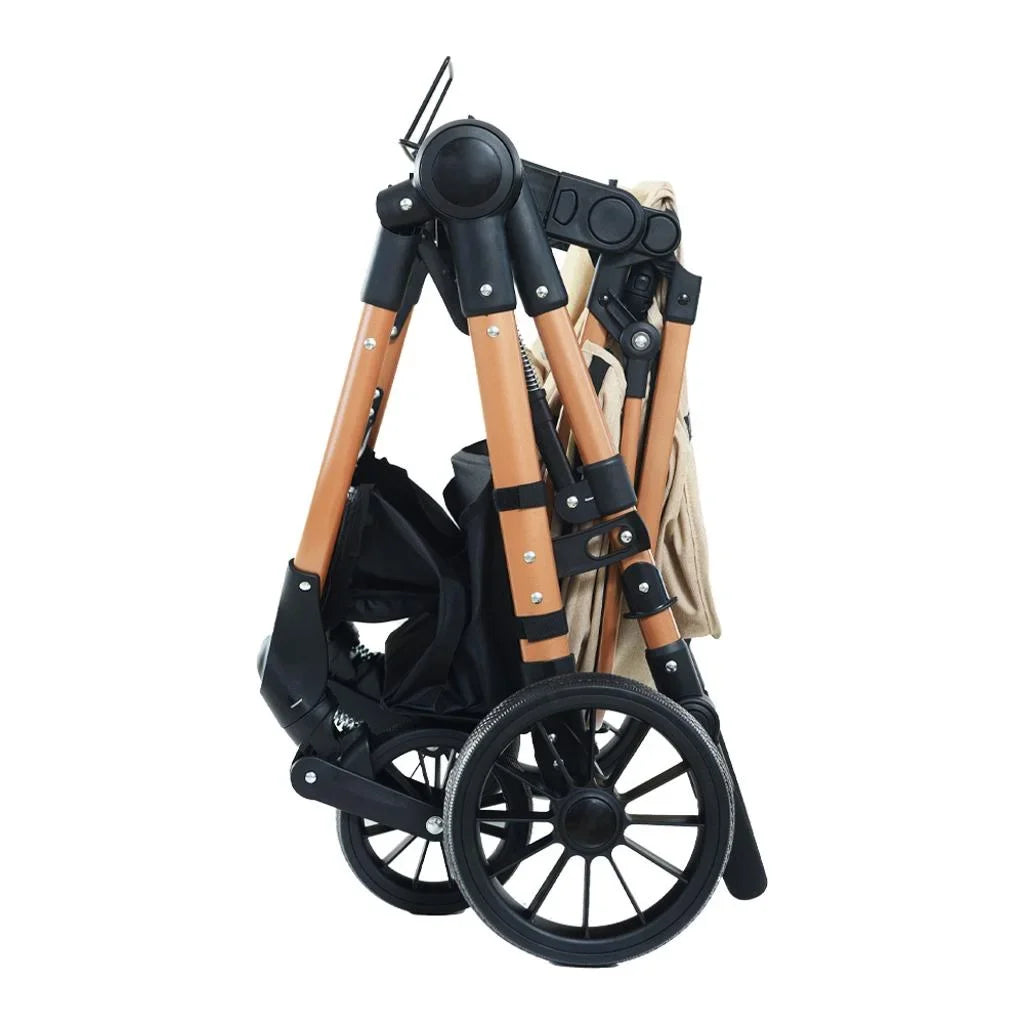Cărucior 3 în 1 KIDOO, landou, scaun sport și scoică auto i-Size, ham în 5 puncte, suspensii, pliere rapidă