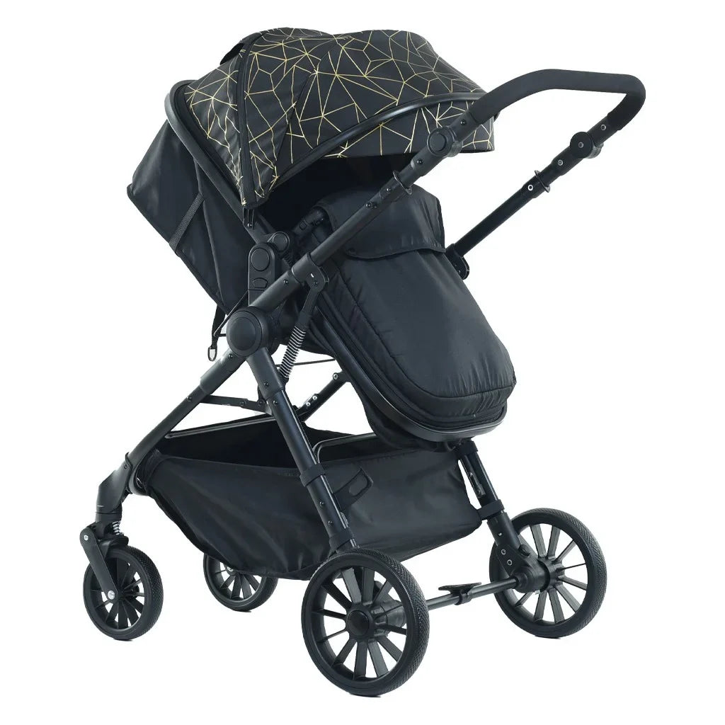 Cărucior 3 în 1 KIDOO, landou, scaun sport și scoică auto i-Size, ham în 5 puncte, suspensii, pliere rapidă