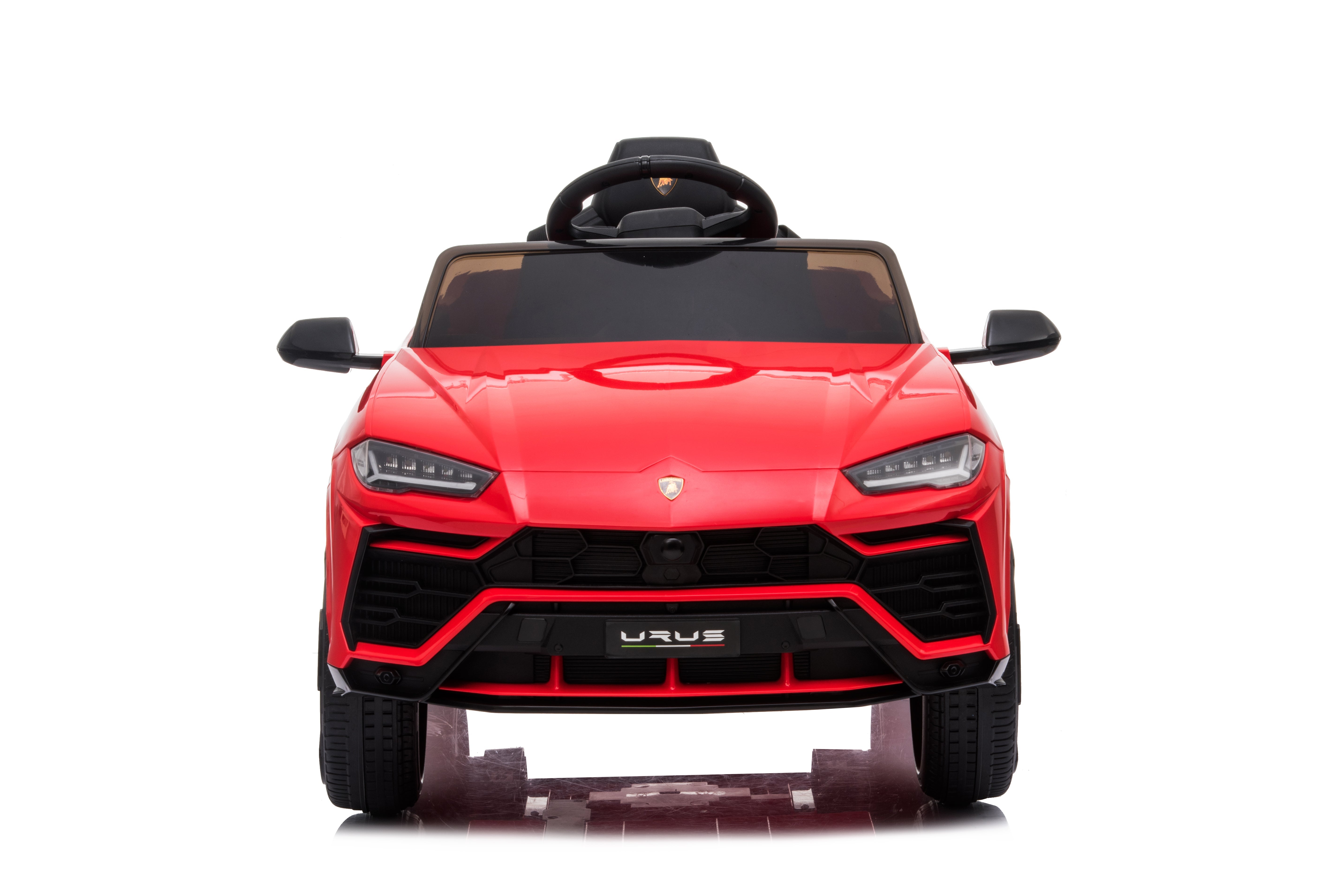 Mașinuță electrică Lamborghini Urus oficial licentiata, KIDOO, 37–96 luni, 12V 4.5Ah, 2 motoare 25W, telecomandă 2.4G, volan multifuncțional cu muzică, MP3, USB, TF, FM Radio, 105×65×52 cm
