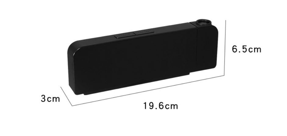 Ceas digital cu proiector rotativ AT Performance, afișaj LED, alarmă, format 12/24h, alimentare USB, negru